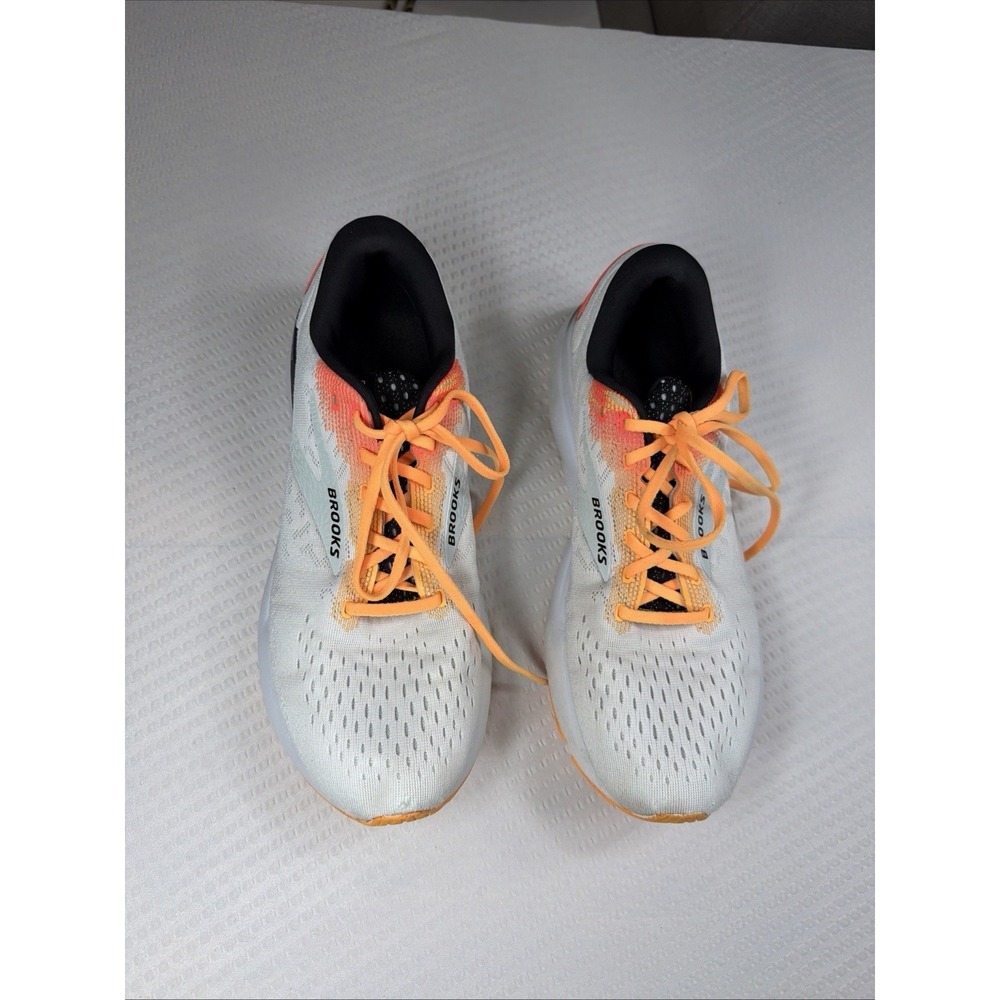 Brooks Ghost 16 Running Shoes White Illusion Coral 1104181D170 Men's Size 10.5 D - Picture 2 of 7